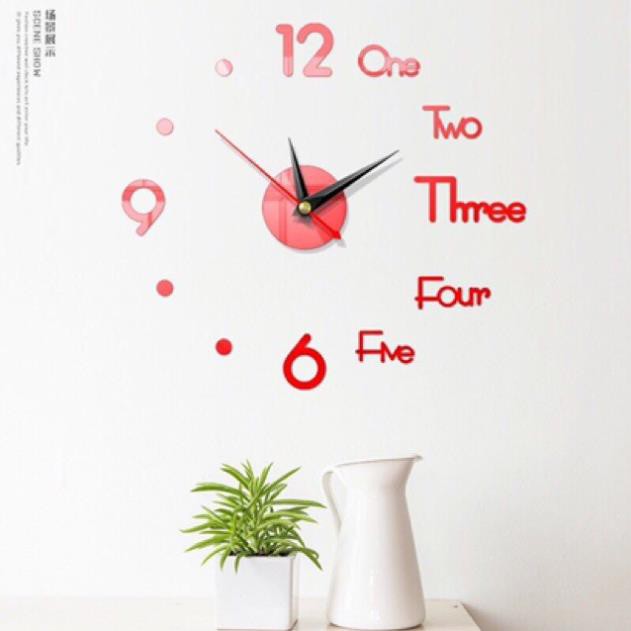 Đồng hồ decor dán tường