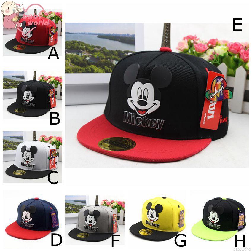 Mũ lưỡi thẳng hình Mickey xinh xắn cho bé