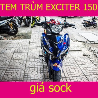 Tem trùm xe máy exciter 150 ex