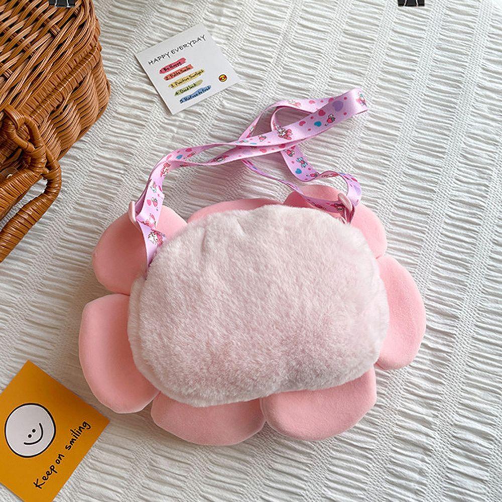 ANEMONE Túi Đeo Chéo Bằng Vải Bông Hình Động Vật Xinh Xắn