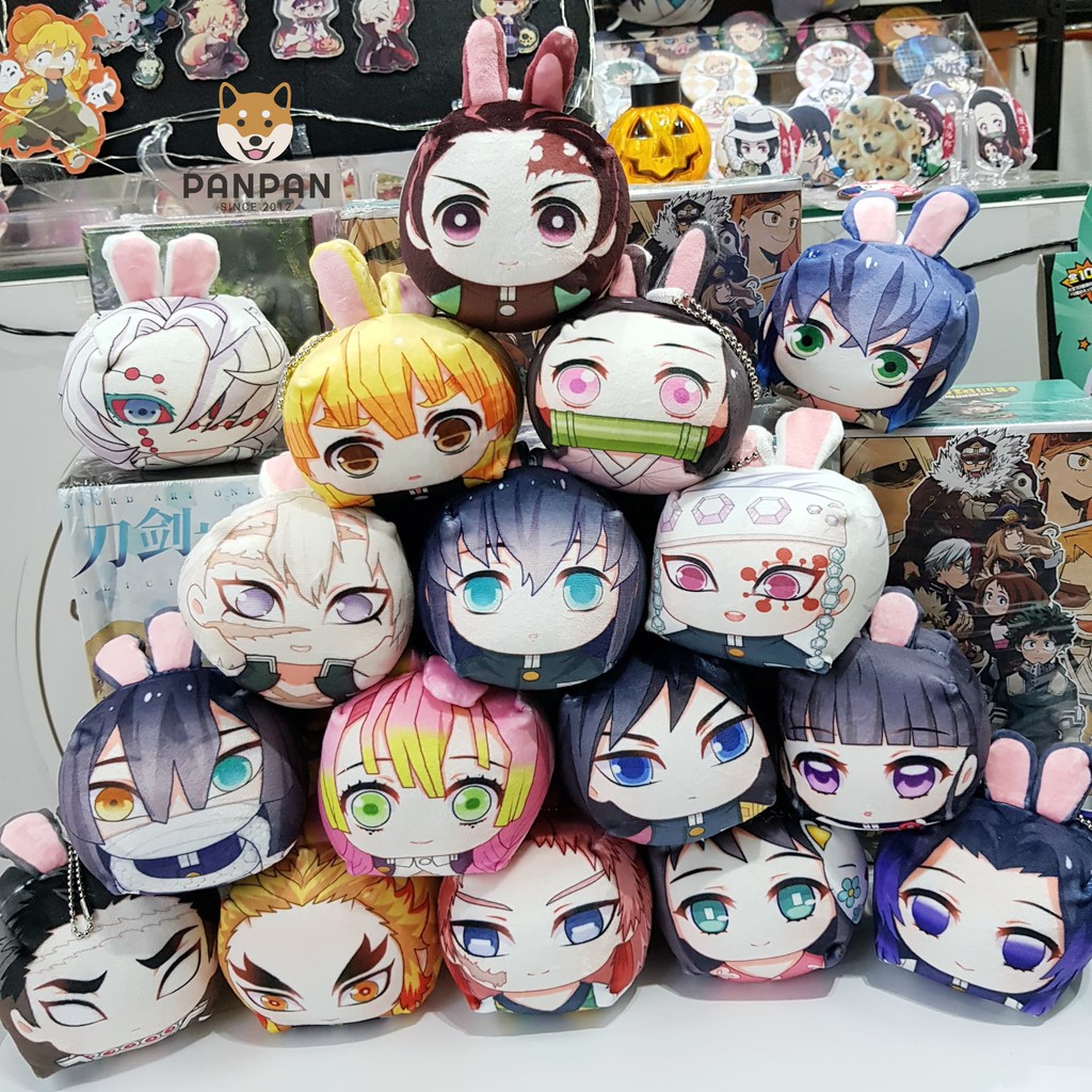 Móc khóa plushie nhồi bông Usagi (Thỏ) Anime Kimetsu No Yaiba 17 NHÂN VẬT