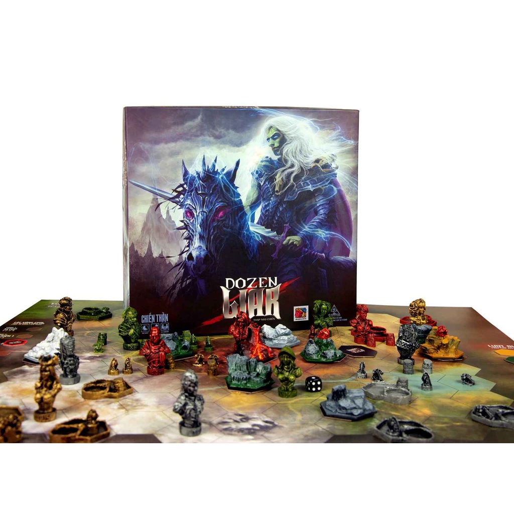 [Cũ] Boardgame đỉnh nhất VN: Dozen War - Limited - Có tiền khó mua - Full Cơ bản + Mở rộng + Full ph