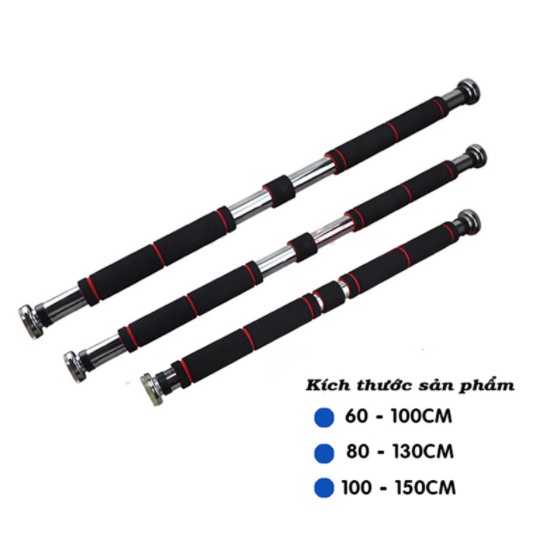 Xà đơn, thành xa gắn tường không cần vít, nhiều kích cỡ từ 60-150cm tập gym tăng cơ bắp tại nhà