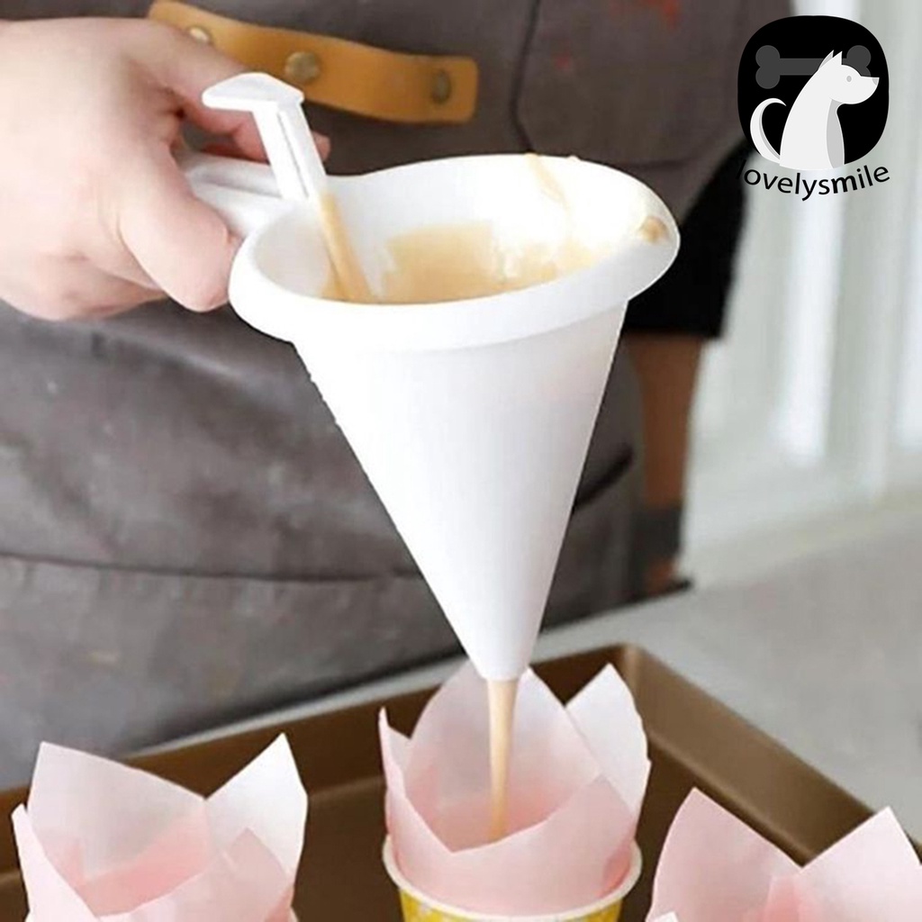 L ~♨ Bình Đựng Kem Làm Bánh Bằng Nhựa Chống Dính Có Tay Cầm Tiện Dụng Cho Nhà