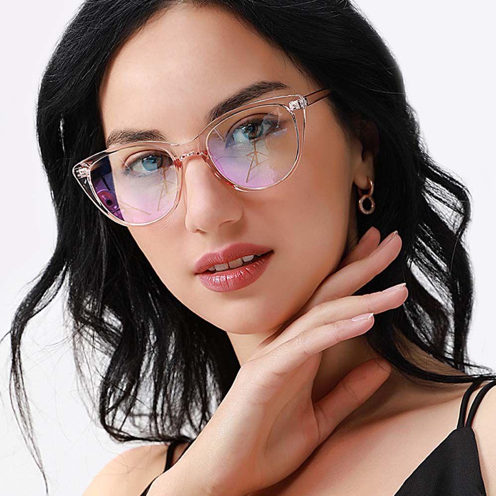 TWINKLE Kính Mắt Mèo Tròng Phẳng Nhiều Màu Sắc Thời Trang Gợi Cảm