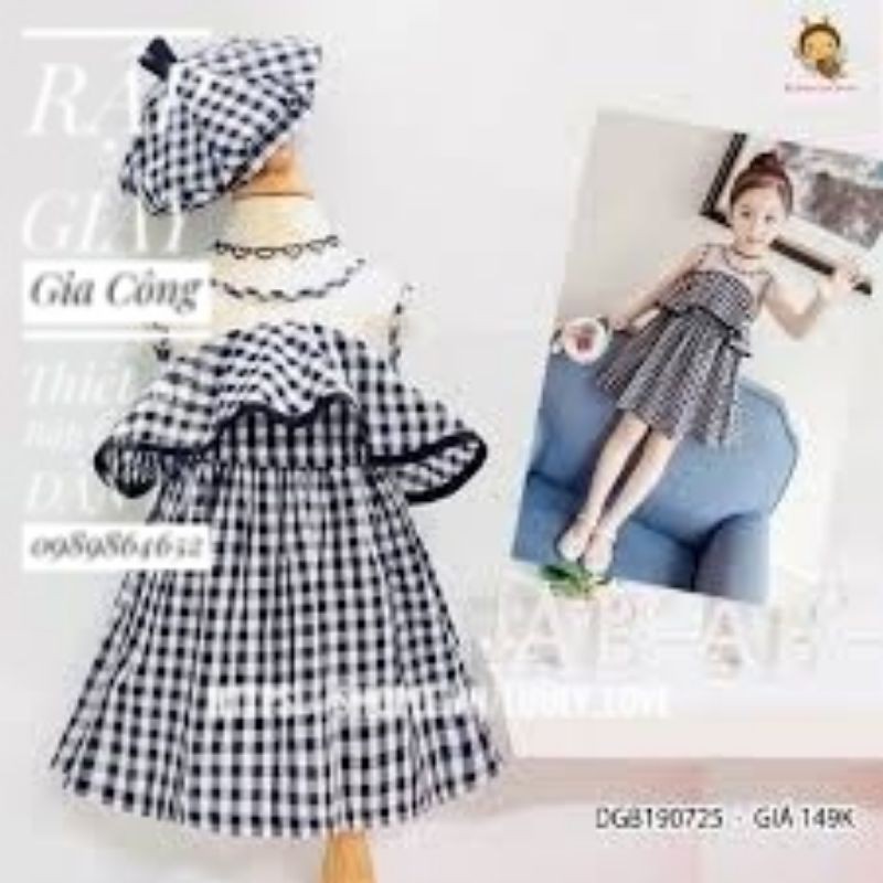 ĐCR999 Rập giấy cắt may đầm cho bé(1-10t)