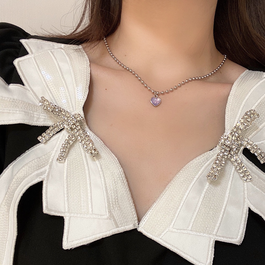 Vòng cổ mặt hình trái tim thời trang xinh xắn cho nữ