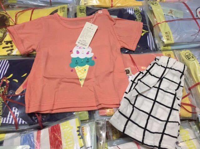 BỘ COTTON XUẤT HÀN bé trai/ bé gái