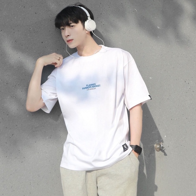 Áo thun tay lỡ Losangeles, Áo phông Unisex Jack Lane nam nữ dáng suông form rộng