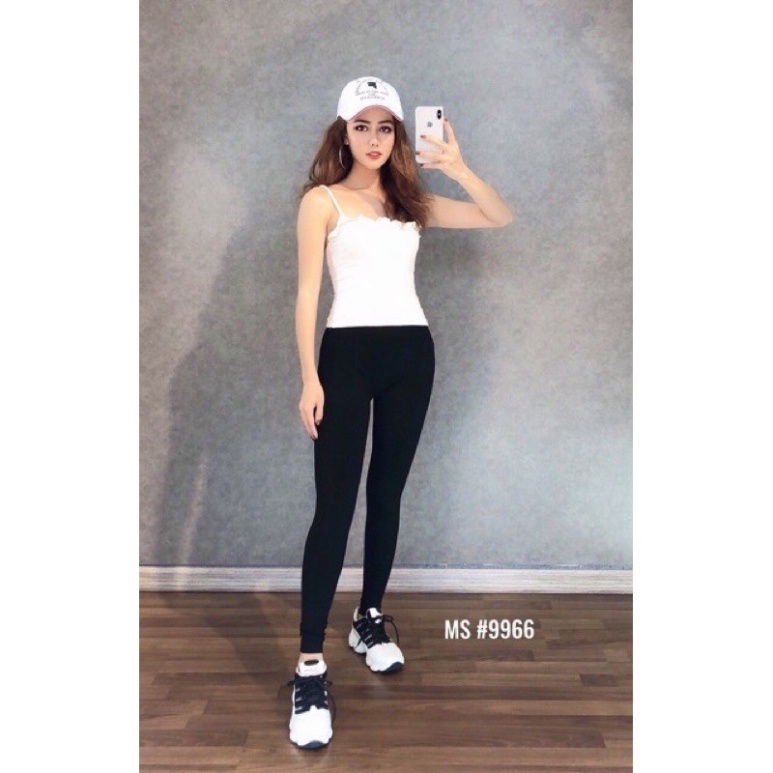 Quần legging cotton siêu co giãn đàn hồi tốt 6699 (từ 40-60kg)