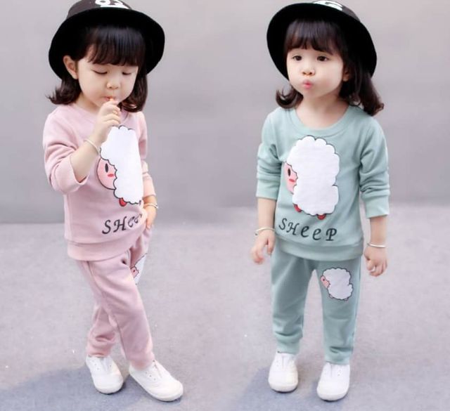 Bộ cừu xinh cho bé 0-4t