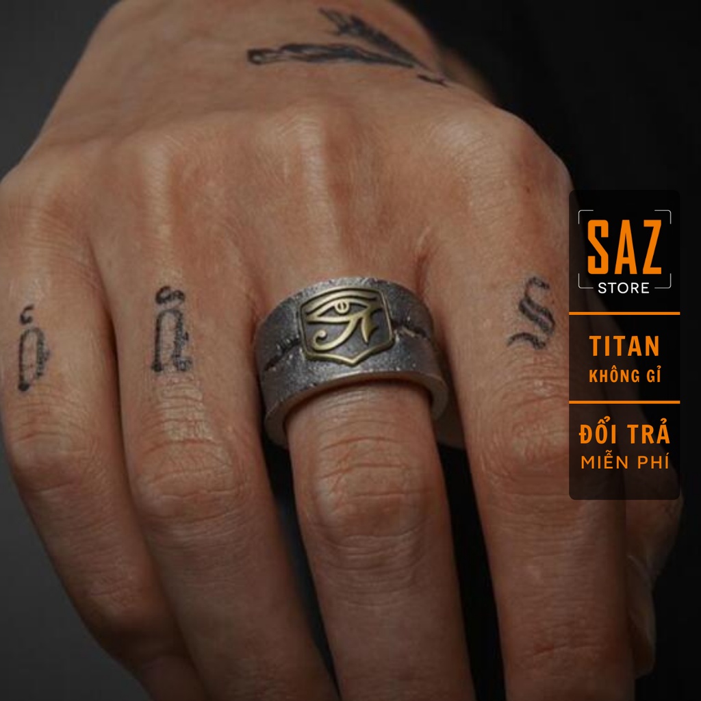 Nhẫn nam nữ tròn unisex SAZ màu bạc thời trang chất Titan đẹp đơn giản không gỉ - Nhẫn Ximen