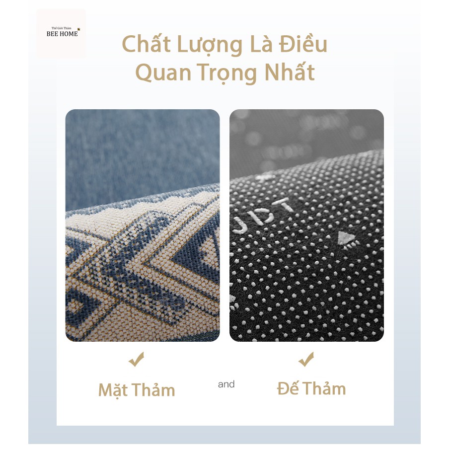 Thảm bếp, lót bếp trải sàn nhà bếp trang trí chống trượt Beehome cao cấp thấm hút 2 kích thước dài 50x80 và 50x120cm