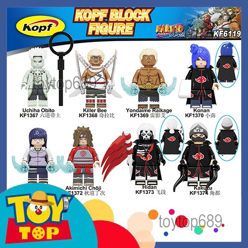 [Một con] Non - lego Naruto ninja Minifigures các mẫu Akatsuki , Sasuke, làng lá Konoha, làng mây .v..v. KF6118 KF6119