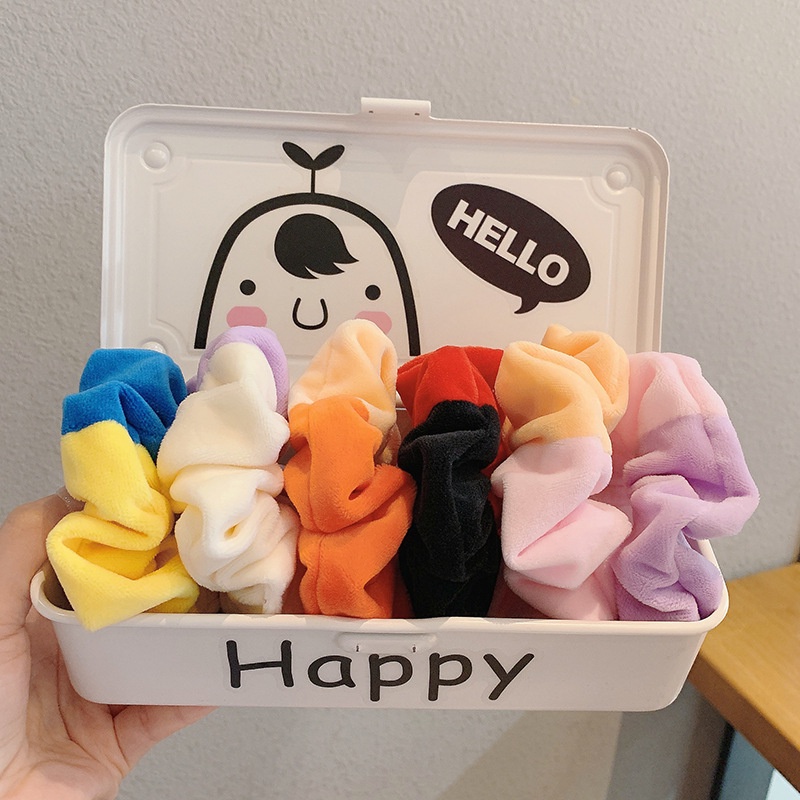 [Hàng mới về] Dây buộc tóc vải nhung 2 màu cỡ lớn