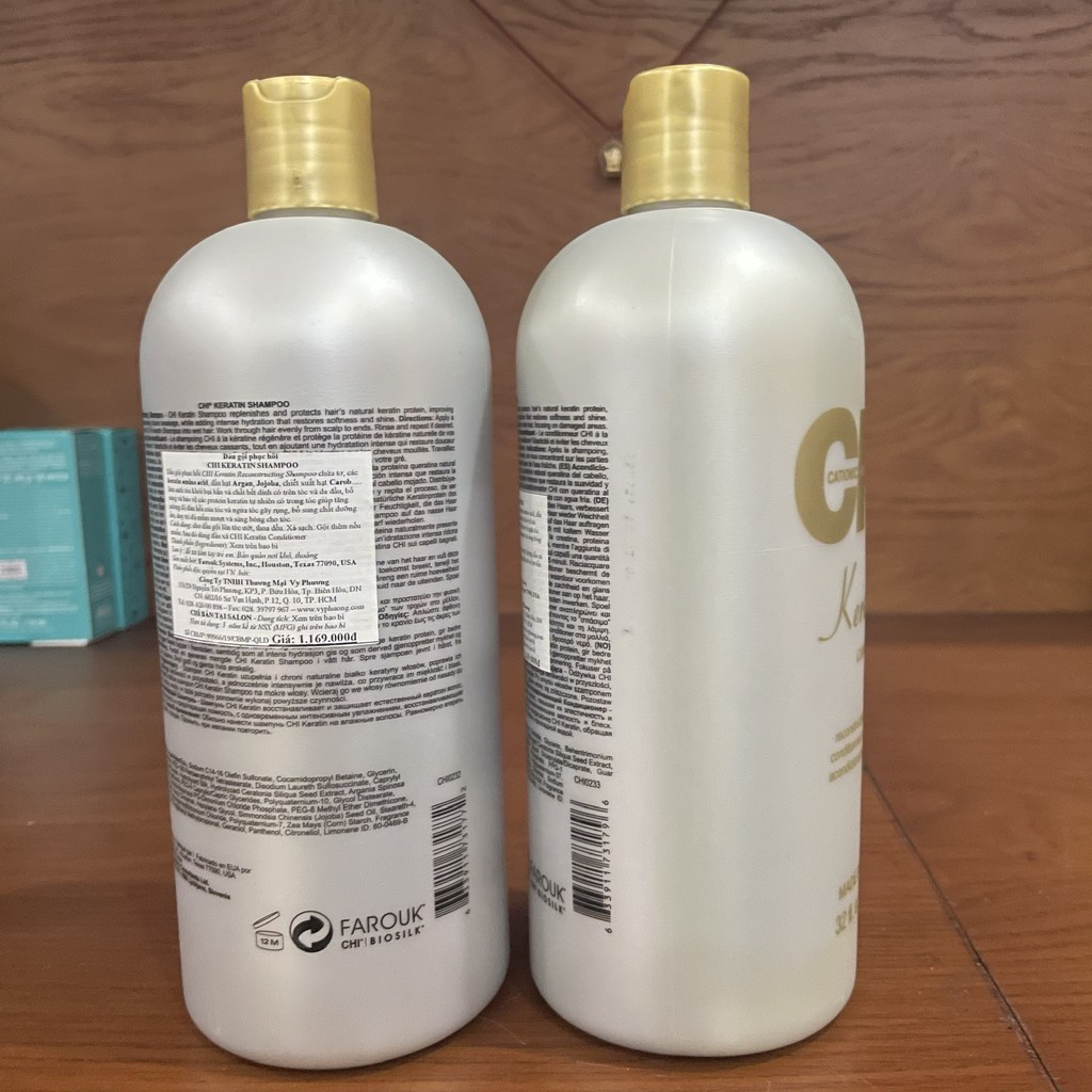 [Chính Hãng]Dầu gội xả phục hồi CHI Keratin Shampoo & Conditioner 946ml x2