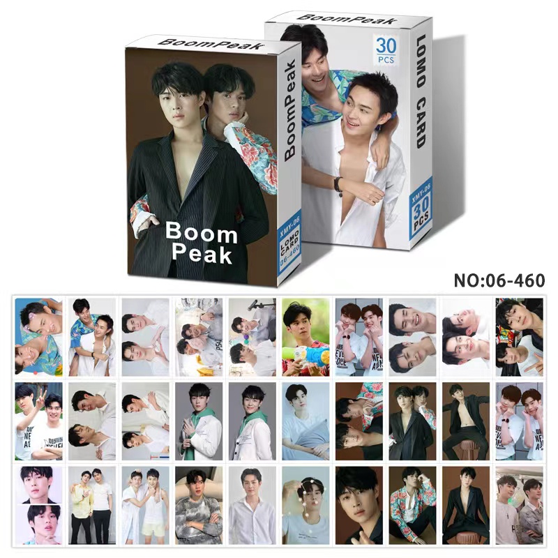 Hộp 30 Tấm Thẻ Hình Diễn Viên Thái BL KaoUp Ohm Pawat Bounprem Boompeak Chap DunBas