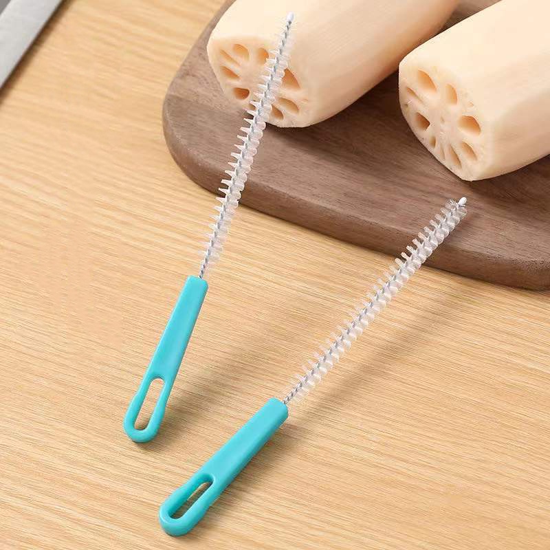 Bàn Chải Vệ Sinh Bình Sữa Bằng Sợi Nylon Mềm Có Thể Xoay 360 Độ Tiện Dụng