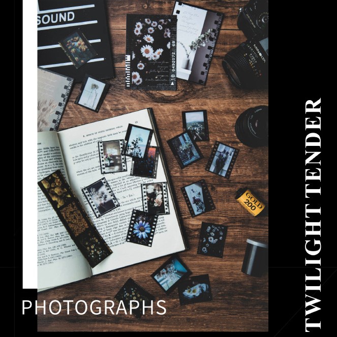 Set 30 sticker film vintage hoa cúc, hoa hồng và cỏ lau không thấm nước phong cách retro