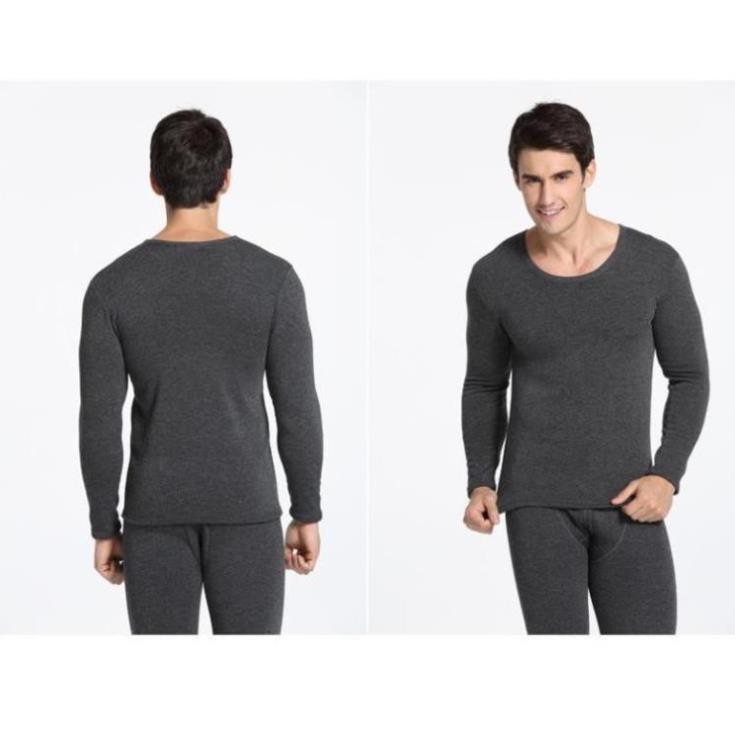 Bộ quần áo giữ nhiệt nam ôm sát cơ thể ấm áp, chất nỉ bông co dãn 4 chiều bo chân tay | BigBuy360 - bigbuy360.vn