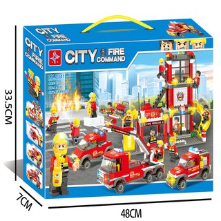 Lắp ráp Ghép Hình CẢNH SẮT CỨU HỎA 788PCS SP627