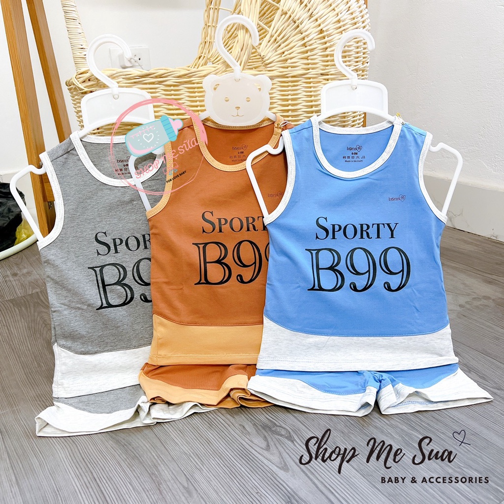 BONS99 Bộ Ba Lỗ Thể Thao Cho Bé