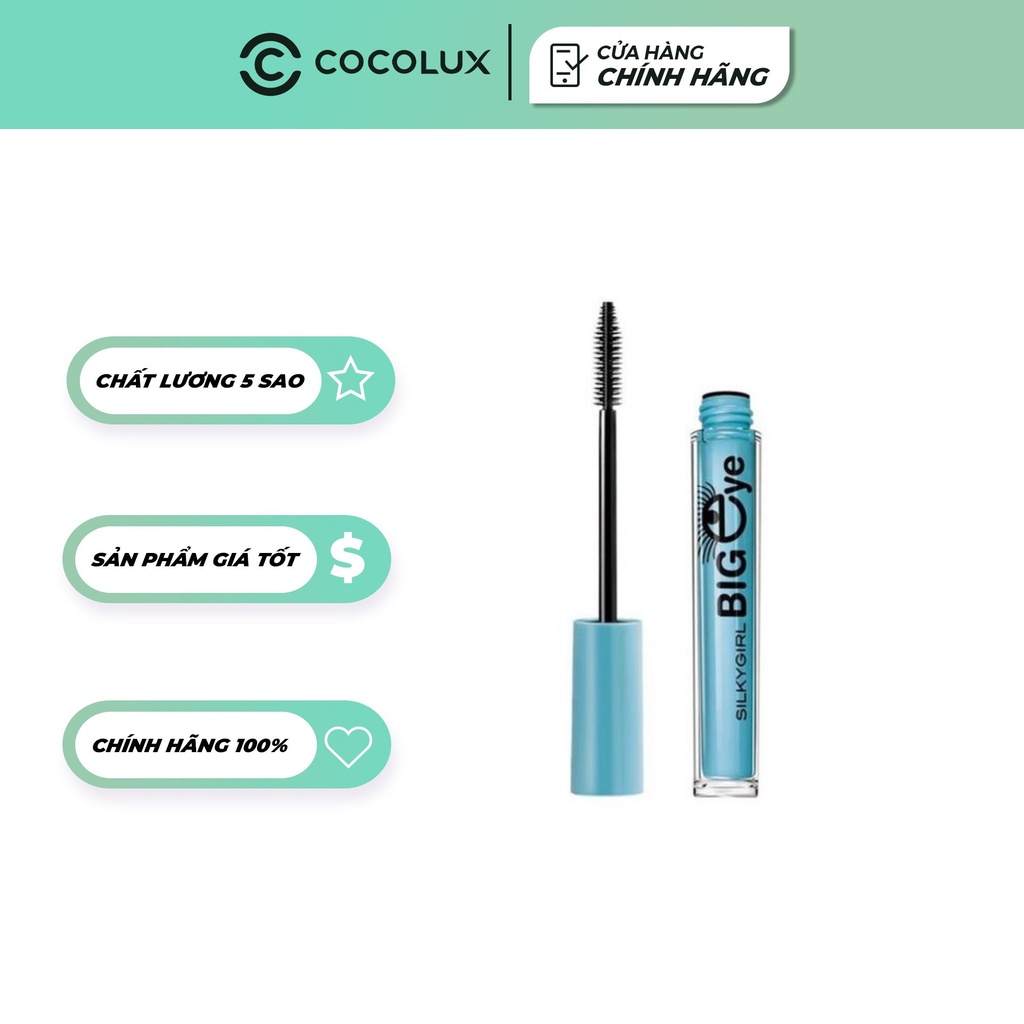 Mascara Silkygirl Big Eye Collagen Waterproof-[Cocolux]