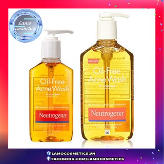 Sữa Rửa Mặt Neutrogena Oil - Free Acne Wash Chính Hãng 100%