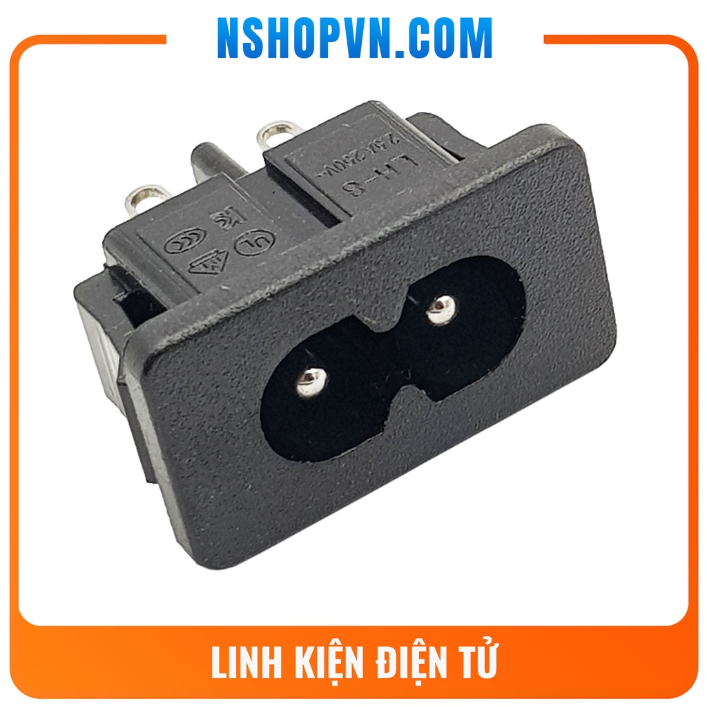 Ổ cắm số 8 gắn hộp.