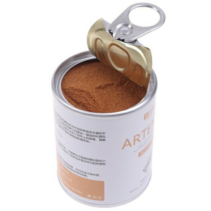  Artemia tách vỏ sấy khô lon 150ml (80g) ( tặng kèm ống artrmia nhỏ giọt)