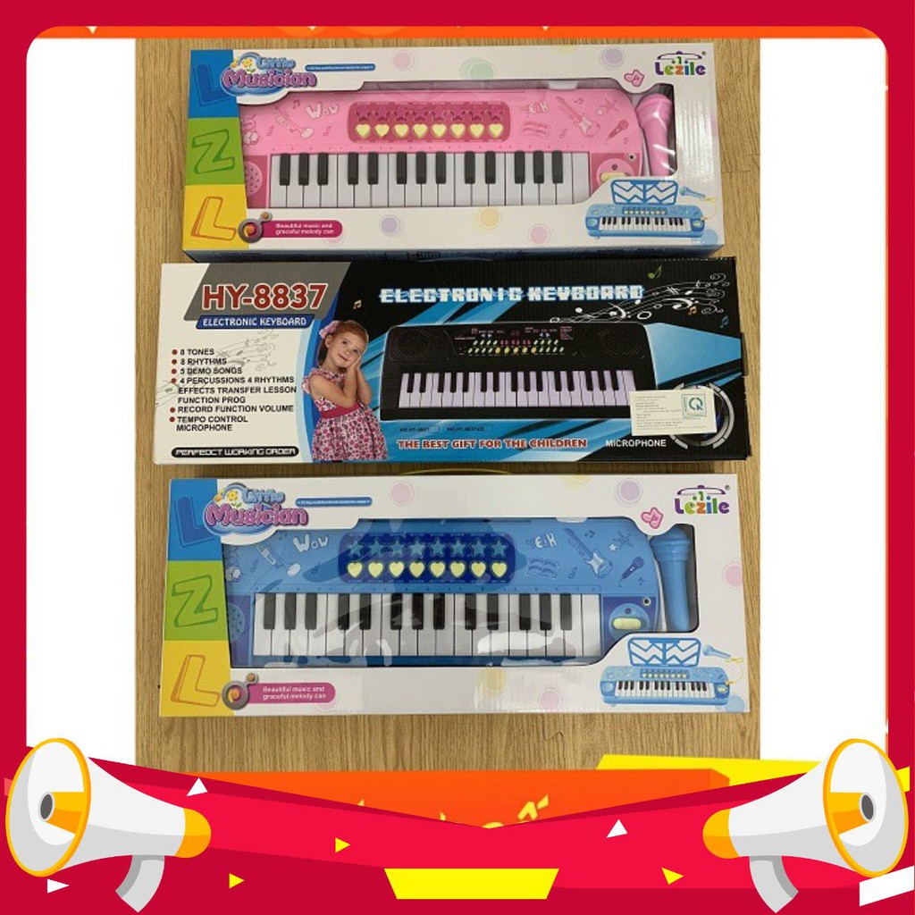 [𝐟𝐫𝐞𝐞𝐬𝐡𝐢𝐩] Đồ Chơi Đàn Organ Có Micro Cho Bé Tập Đàn Hát