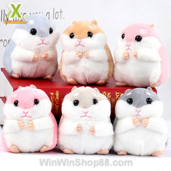 Móc khóa chuột Hamster dễ thương V.3, Móc khóa hình chuột Hamster siêu đáng yêu nhiều màu sắc - Winz.vn