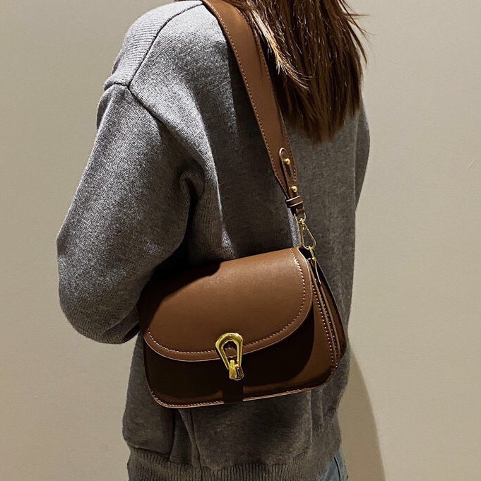 Túi đeo vai kẹp nách đeo chéo da mềm khóa giọt lệ cao cấp - Túi xinh mint store PK 396