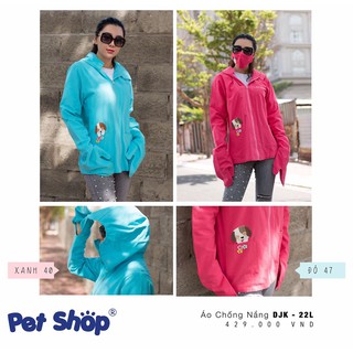 Áo chống nắng 1 lớp (Ttay 2 lớp) người lớn PET SHOP - DJK-022