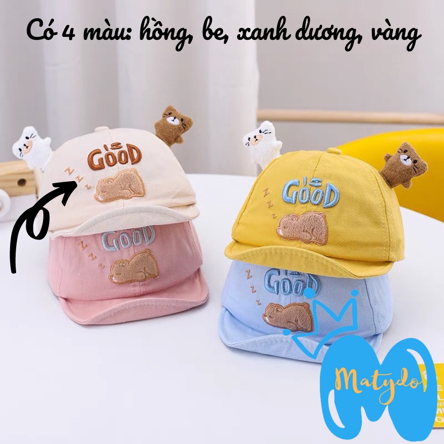 Mũ nón lưỡi trai cho bé trai bé gái mềm mại mùa hè mũ trẻ em hình mèo cute