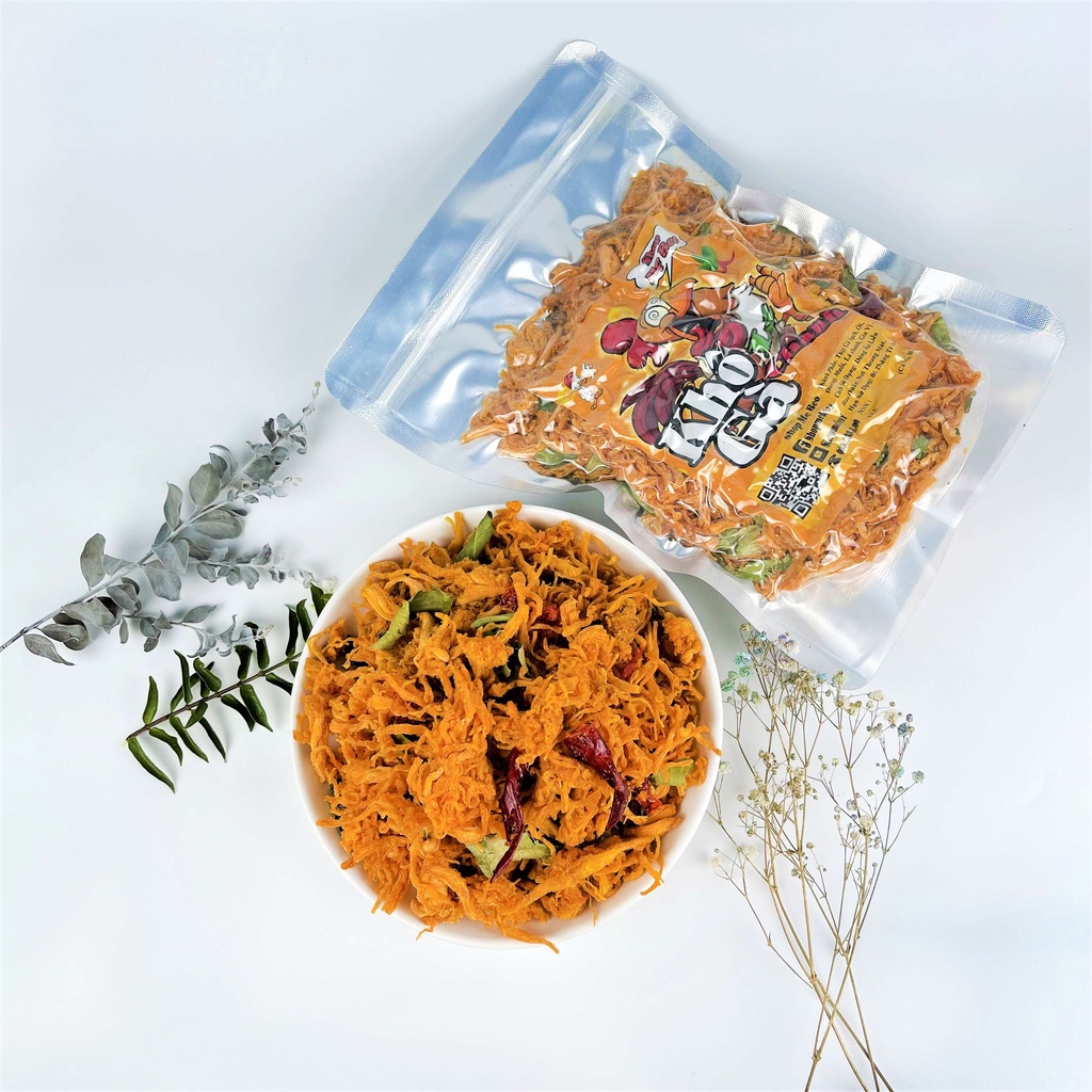 500Gr Khô gà lá chanh xé cay túi Hút Chân Không | BigBuy360 - bigbuy360.vn