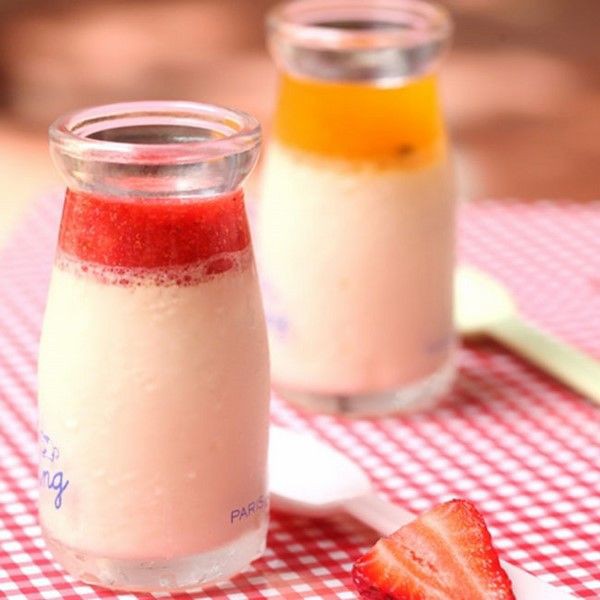 Lọ thủy tinh làm pudding, sữa chua cao nắp nhựa 200ml
