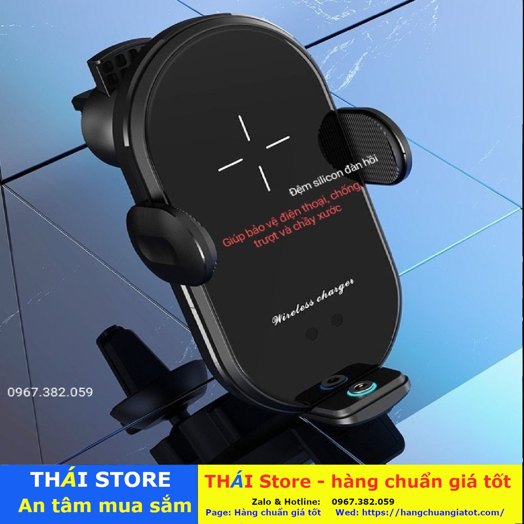 Kẹp  điện thoại kiêm sạc không dây ô tô 15W- Magic Clip V30S cao cấp cực đẹp giá gốc  - Bảo hành 6 tháng