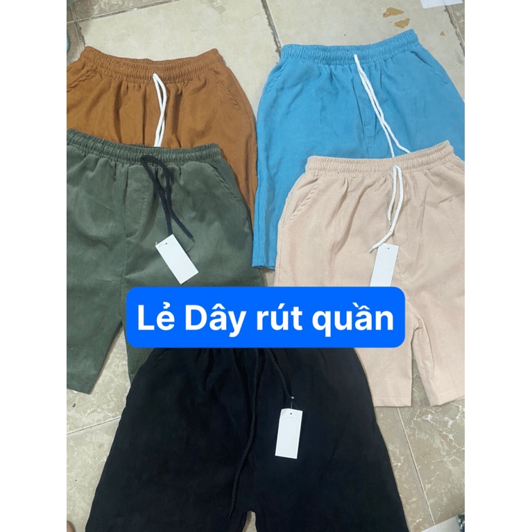 Quần short đùi nữ Nhung Tăm Trơn nhiều màu Unisex bigsize nam nữ mặc nhà đi chơi du lịch đi biển phong cách cực cool