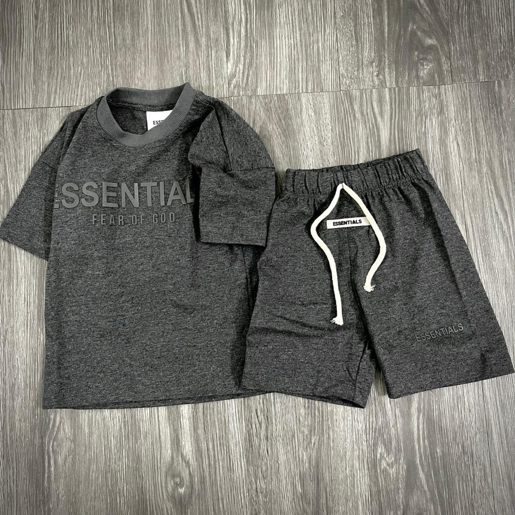 Bộ chữ essentials cotton nhiều mầu cho bé trai bé gái size nhỡ 14-30kg XHN890