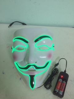 [XẢ KHO 3 NGÀY]  Mặt Nạ Hacker Phát Sáng Đèn Led DJ