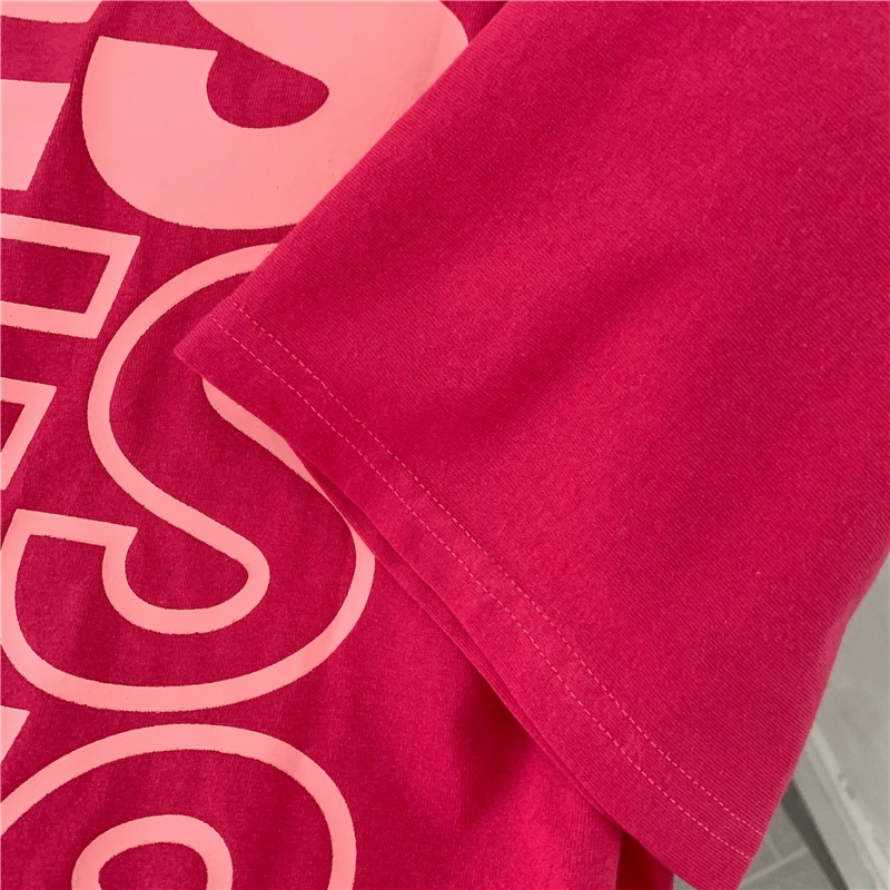 Áo Thun Nữ Ngắn Tay Cổ Tròn In Chữ Phong Cách Hàn Quốc