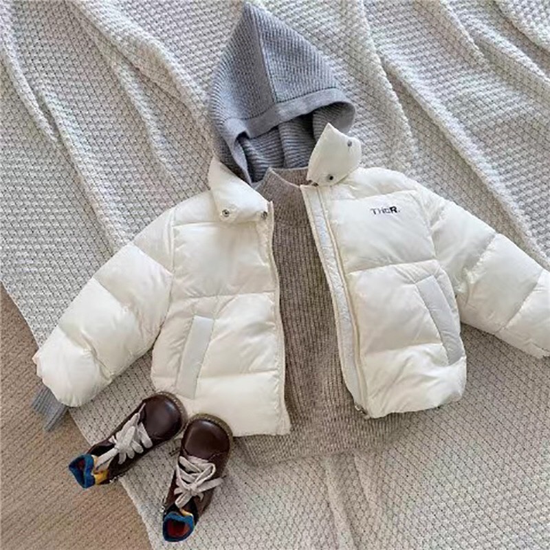 Aó khoác phao phối mũ len hàng quảng châu cho bé 8-25kg