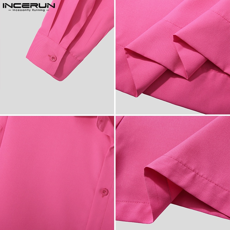 Trang phục Incerun gồm áo croptop tay dài và quần short cột dây phong cách dự tiệc cho nam