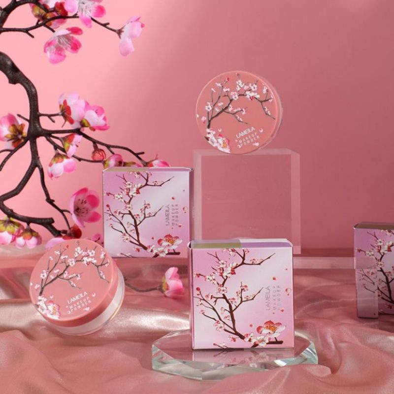 Phấn Phủ Trang Điểm Lameila Sakura Dạng bột Siêu Mịn (Cam Kết Chính Hãng)