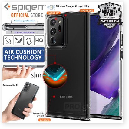 Ốp Trong Suốt Spigen Samsung Note 20 - Note 20 Ultra Spigen Ultra Hybrid