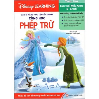 Sách - các kỹ năng học tập của disney - cùng học phép trừ