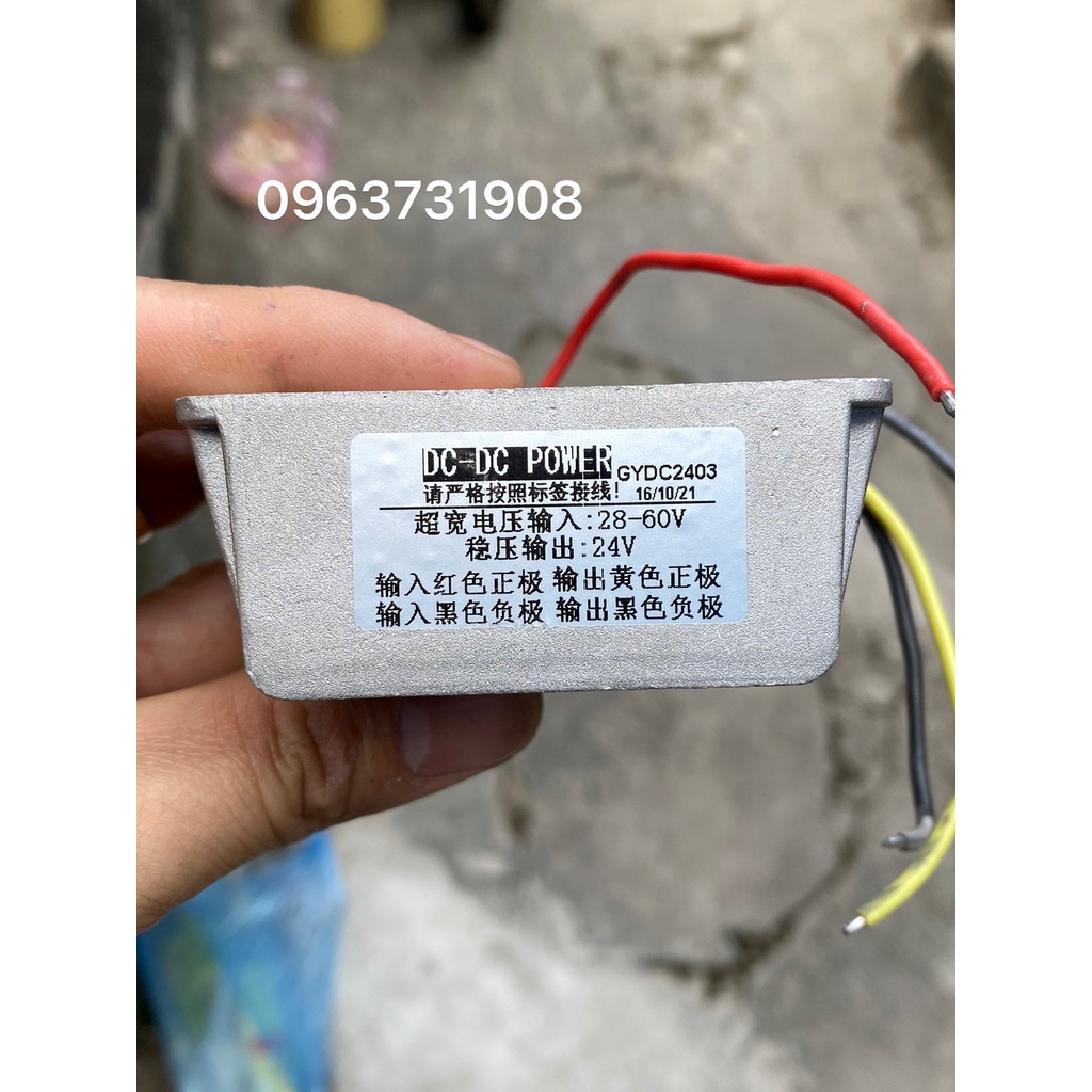 Thiết bị đổi điện 48v xuống điện 24V 10A chống nước