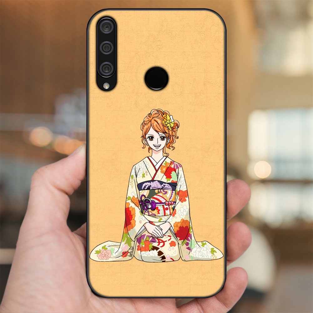 Ốp lưng Huawei Y6P viền đen in hình Nami One Piece Đảo Hải Tặc