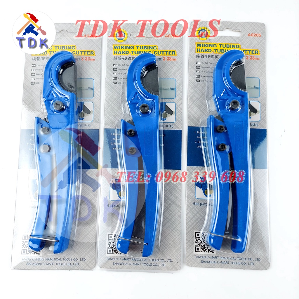 Kéo cắt ống nhựa PVC 3-33mm C-Mart A0205